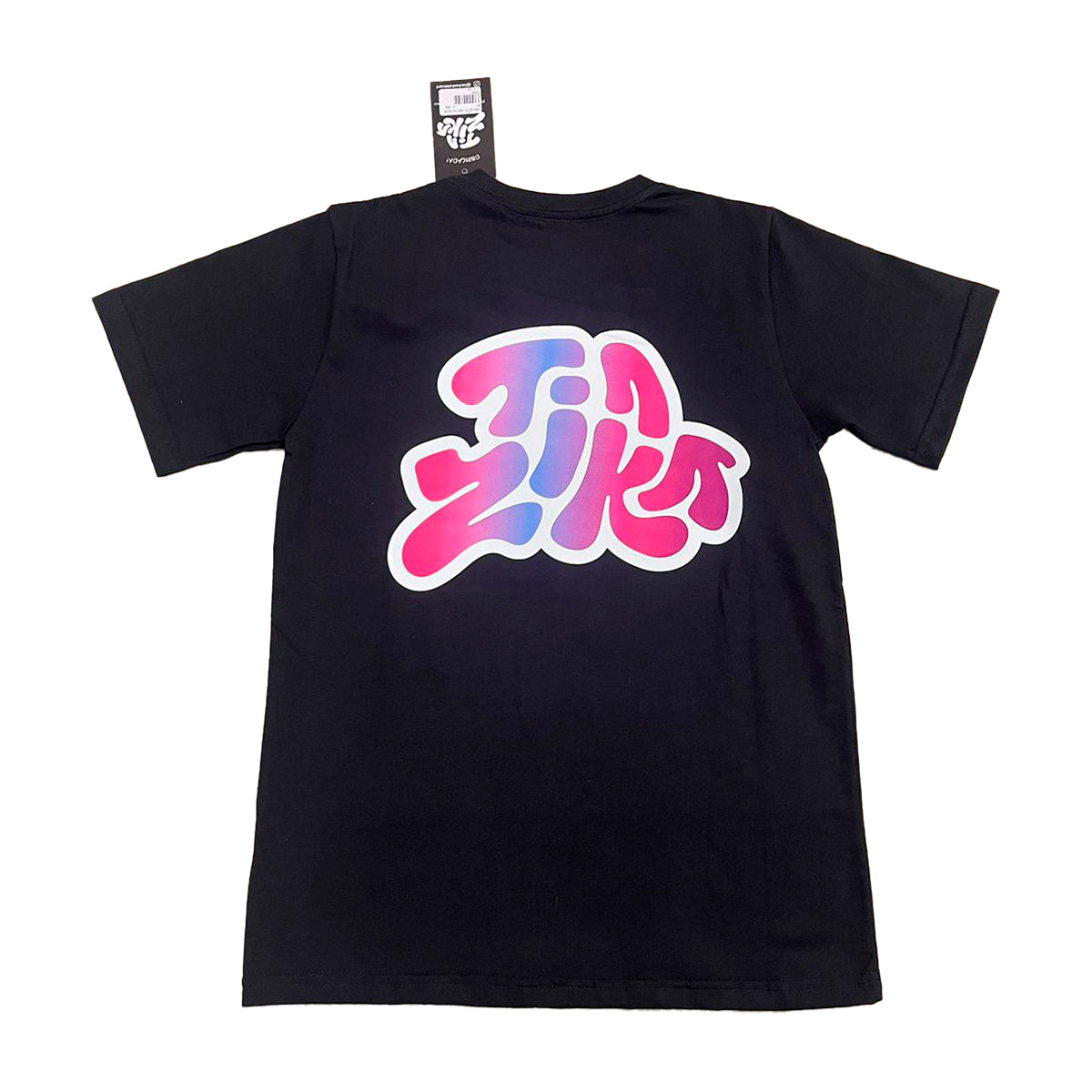 CAMISETA PRETA/ROSA NA 08 Tia Zika