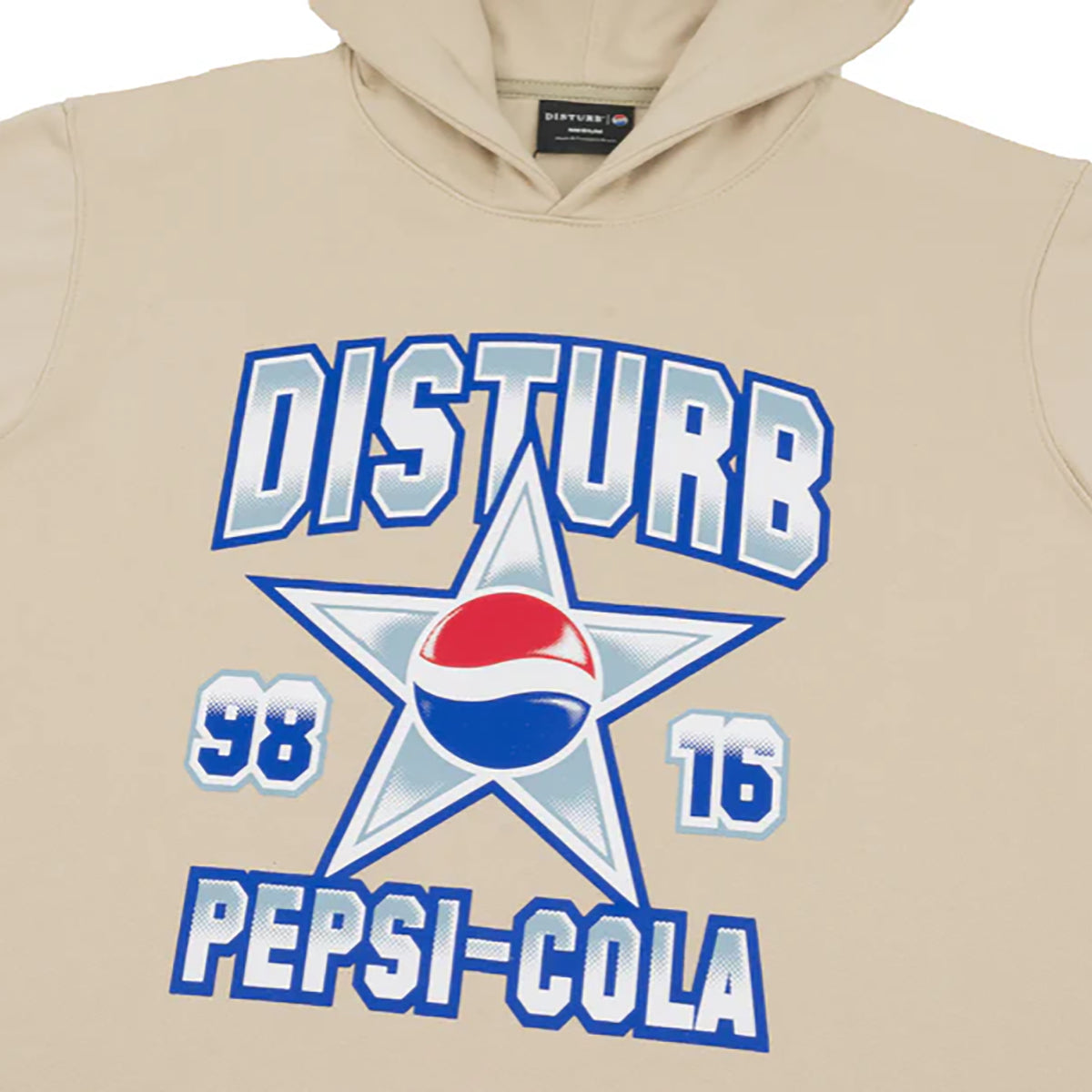 Moletom Disturb Cola Star Pepsi Cola Bege
