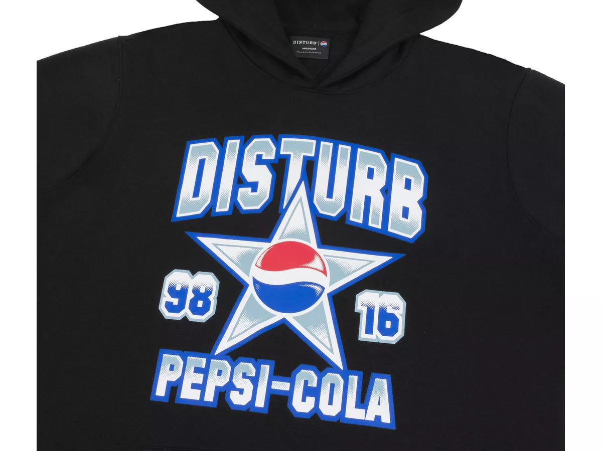 Moletom Disturb Cola Star Pepsi Cola Preto