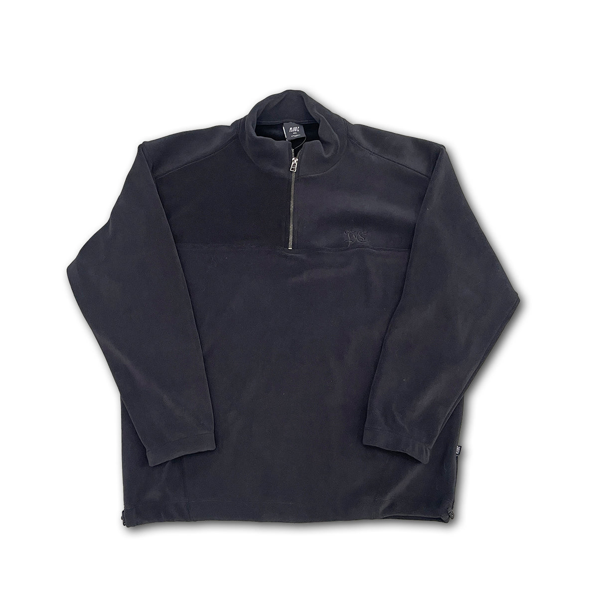 Fleece Plano C Quarter Zip Preto