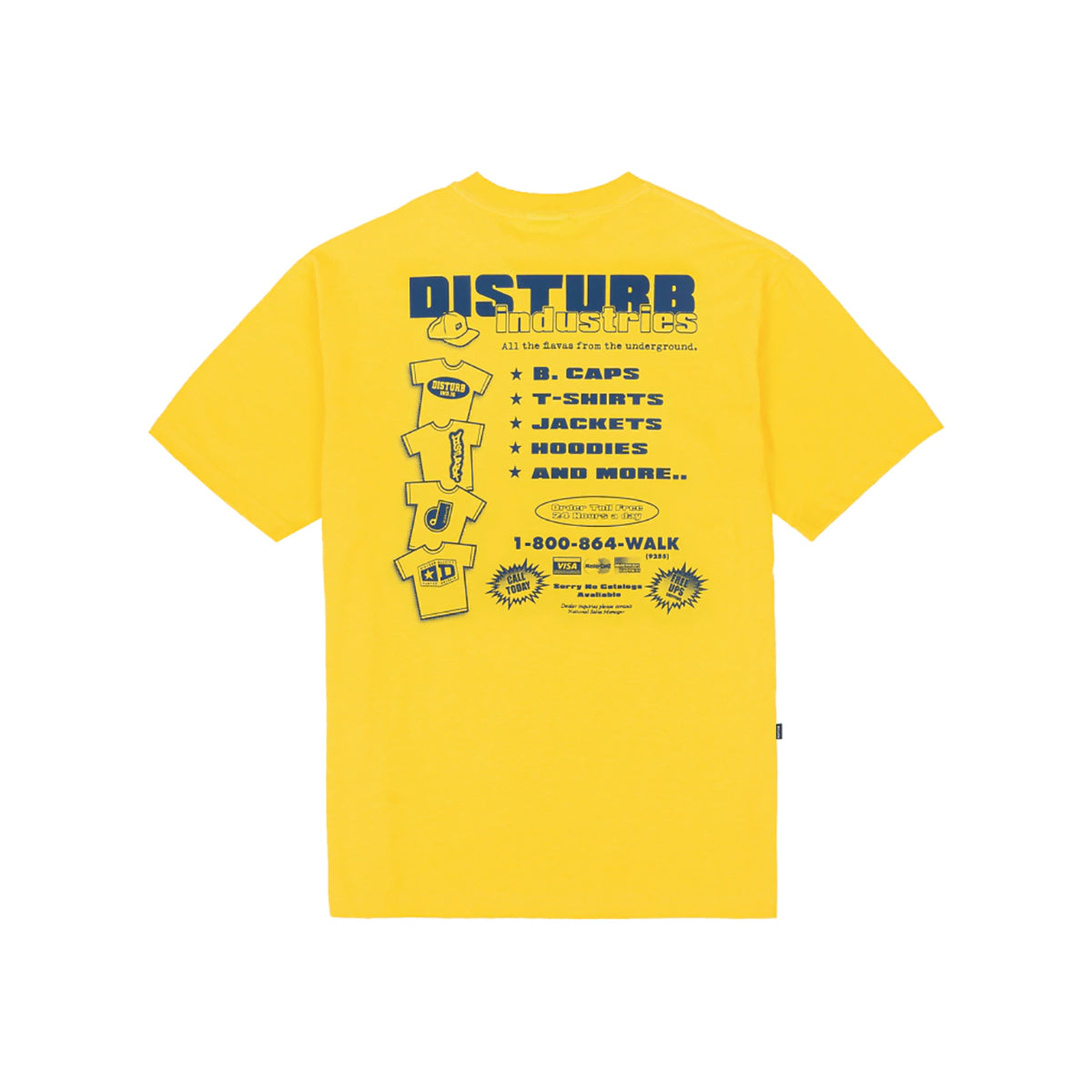 Camiseta Disturb Flymarket Amarelo