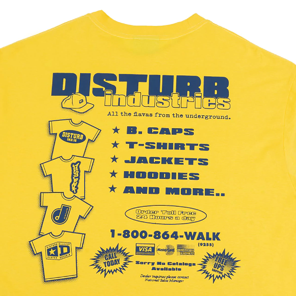 Camiseta Disturb Flymarket Amarelo