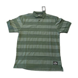 Camiseta Plano C Gola Polo Listrada Verde