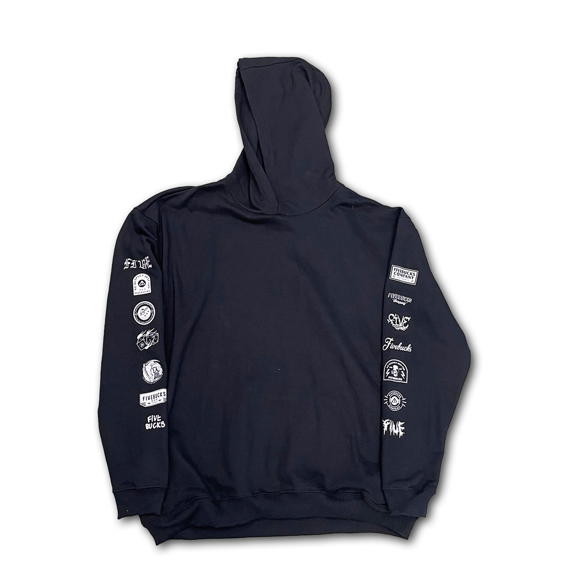 Moletom Fivebucks Oversized 37 Icons Preto