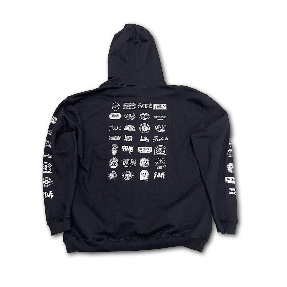 Moletom Fivebucks Oversized 37 Icons Preto