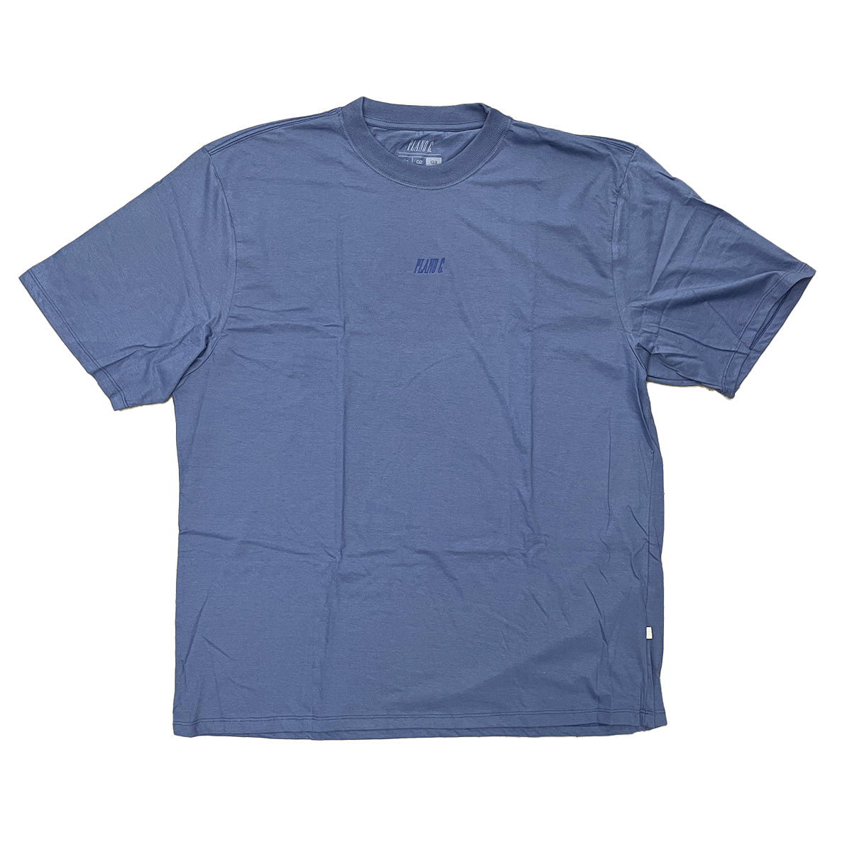 Camiseta Plano C Logo Central Azul Stone