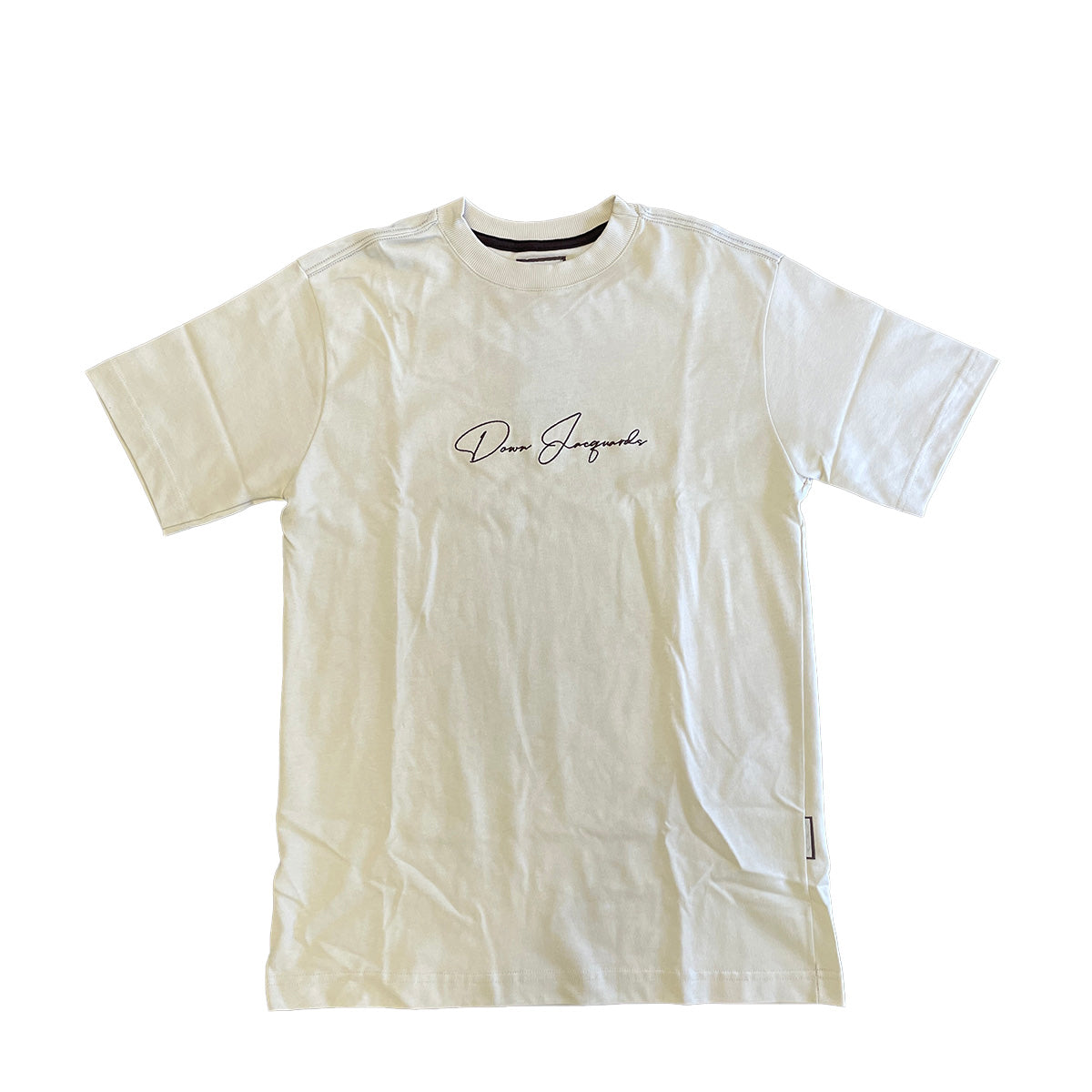 Camiseta Down Cursivat Bege
