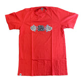 Camiseta Tia Zika Infantil Skull Hands Vermelho/Cinza