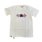 Camiseta Tia Zika Infantil Skull Hands Branco/Roxo