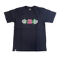 Camiseta Tia Zika Infantil Skull Hands Preto/Rosa