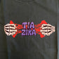 Camiseta Tia Zika Infantil Skull Hands Verde/Roxo