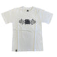 Camiseta Tia Zika Infantil Skull Hands Branco/Cinza