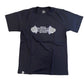 Camiseta Tia Zika Infantil Skull Hands Preto/Cinza