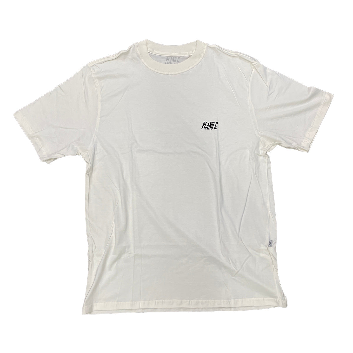 Camiseta Plano C Logo Flocado Marfim