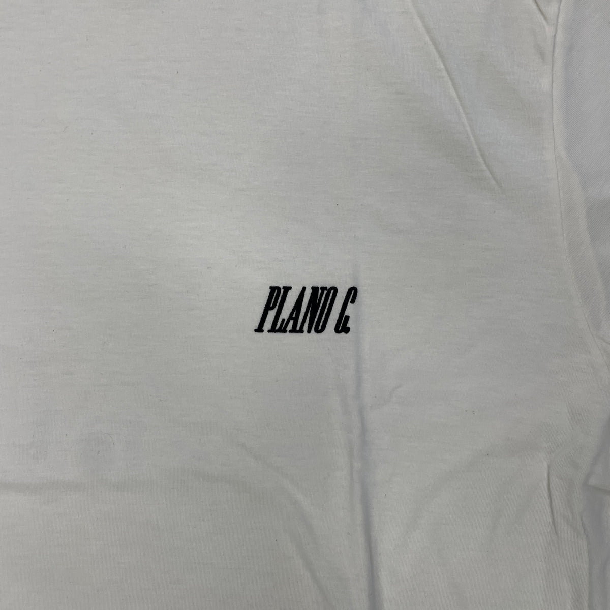 Camiseta Plano C Logo Flocado Marfim