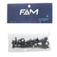 Kit Parafuso FAM Allen c/ chave 25mm Preto