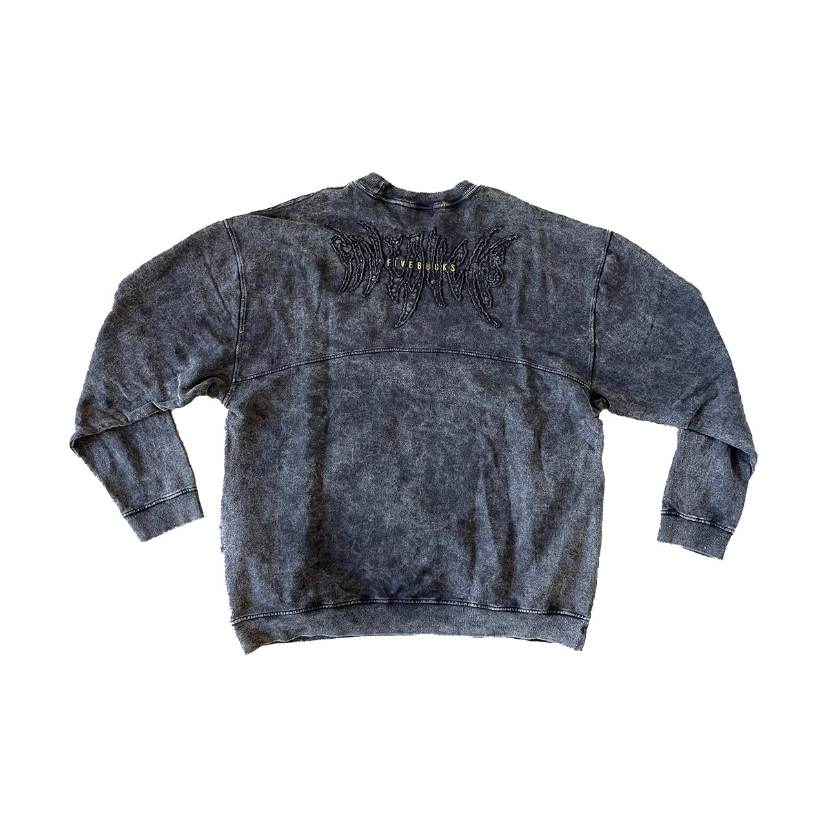 Moletom Careca Fivebucks Oversized Neo Goth Preto