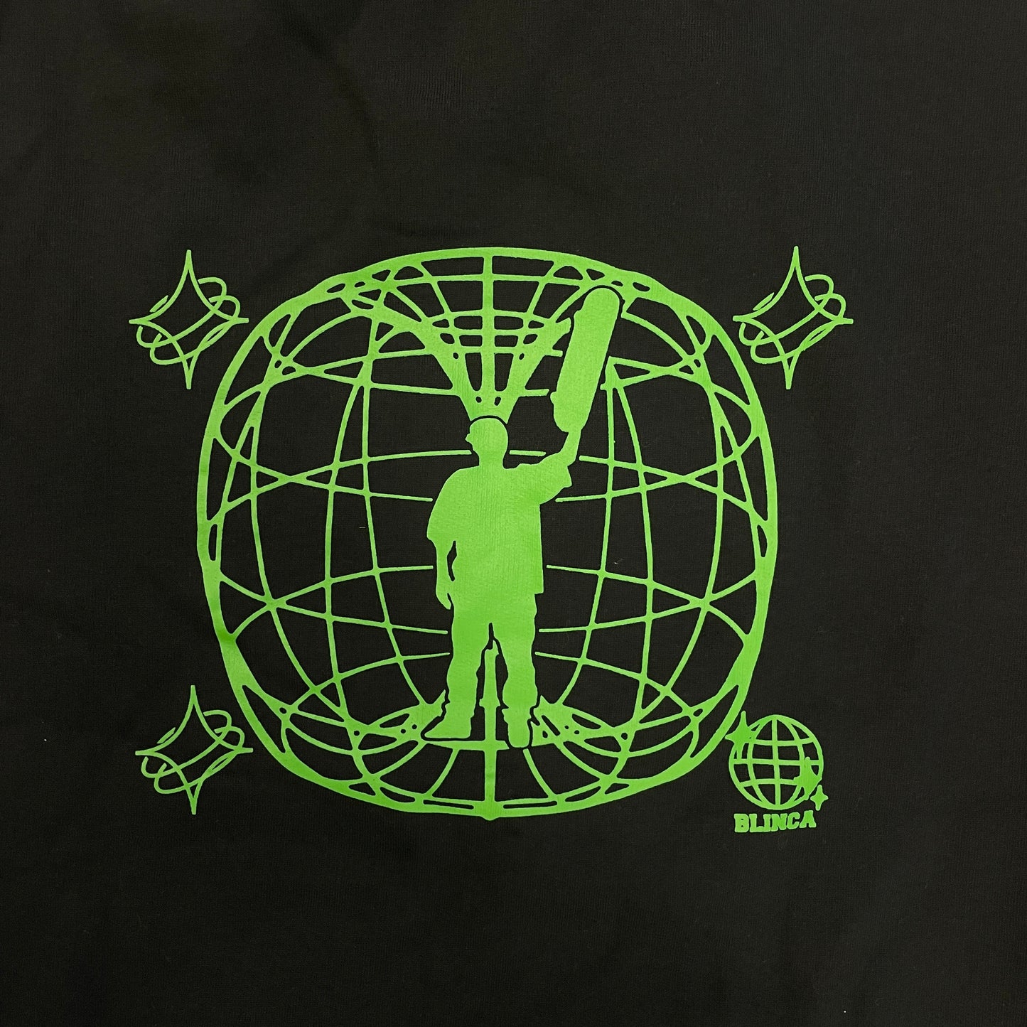 Moletom Canguru Blinca Globo Preto
