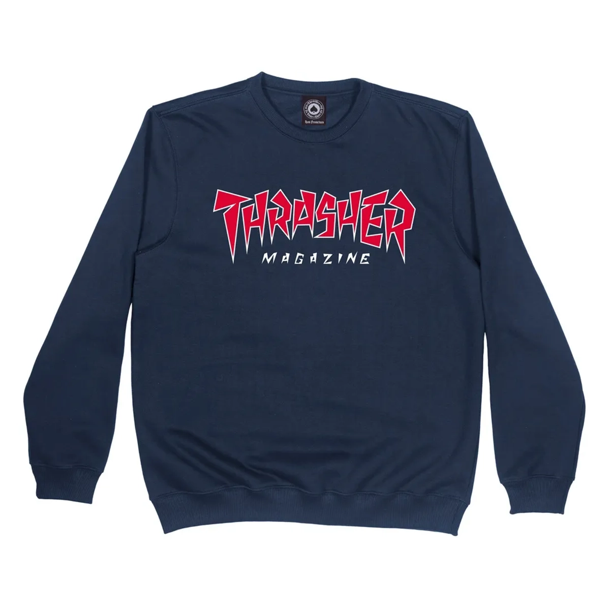 Moletom Careca Thrasher Jagged Azul Marinho