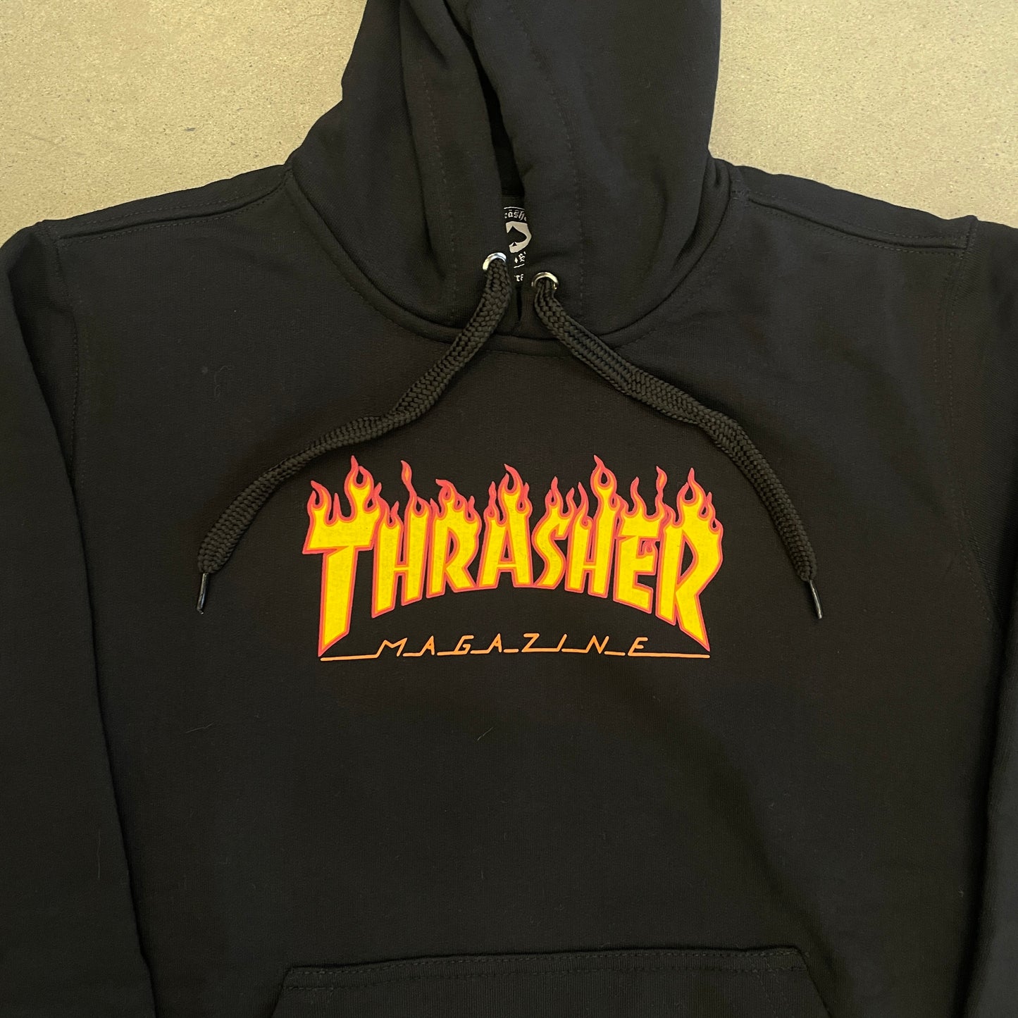 Moletom Infantil Thrasher Flame Logo Preto