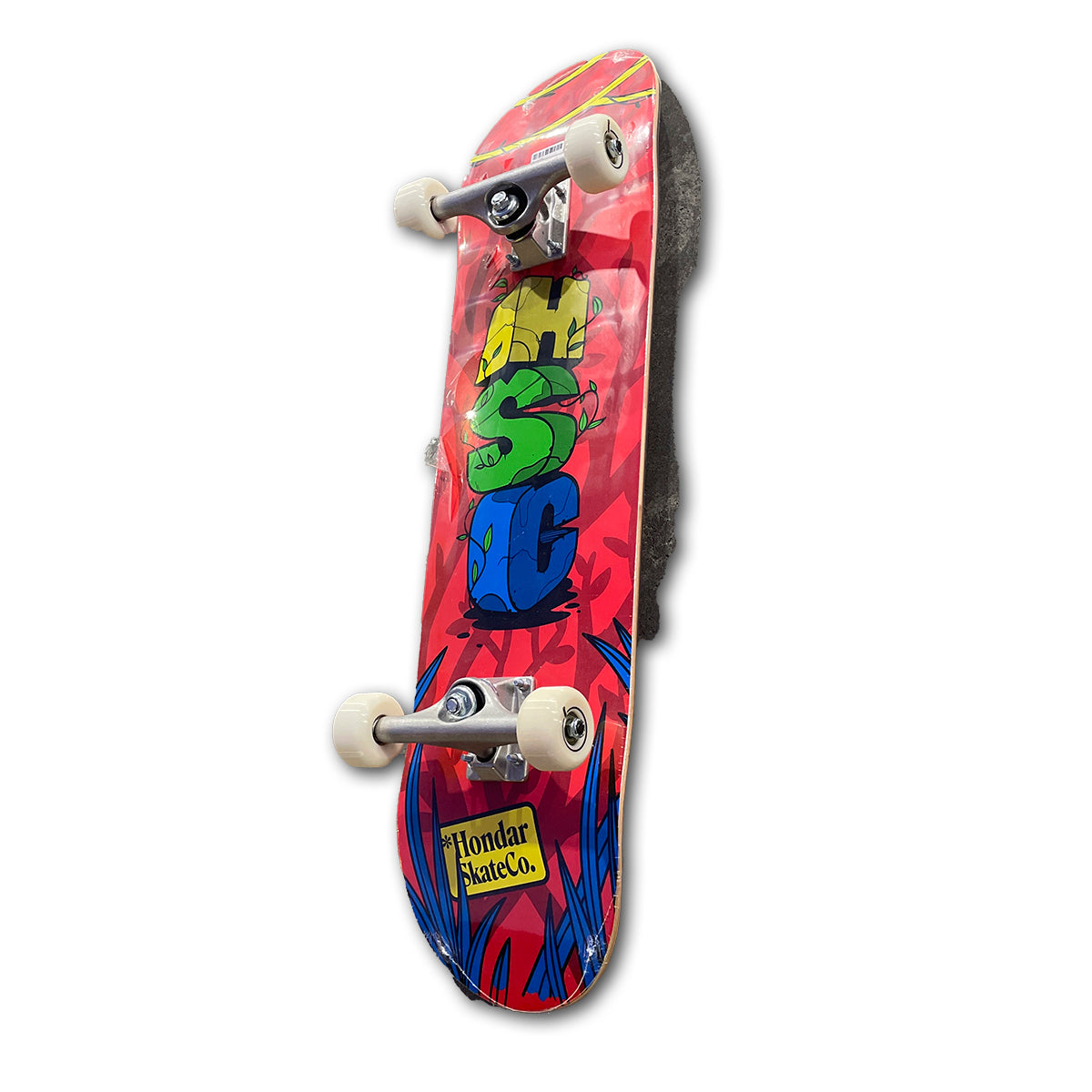 Skate Montado HSC Iniciante Jungle Vermelho