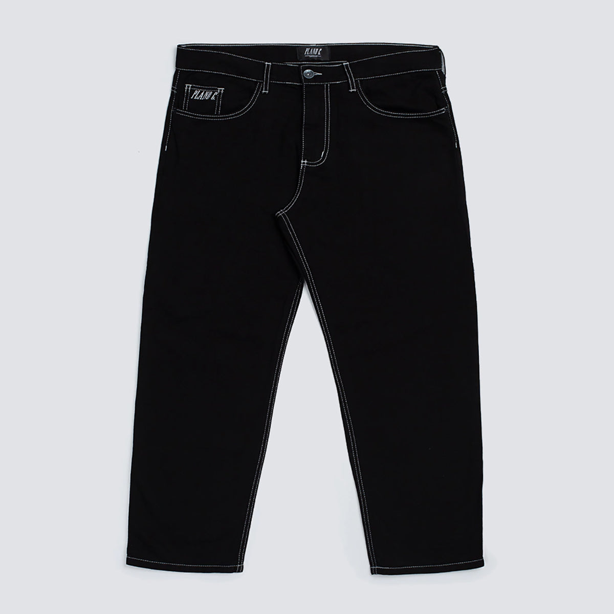 CALCA SARJA BAGGY CONTRAST  tam 38 Plano C