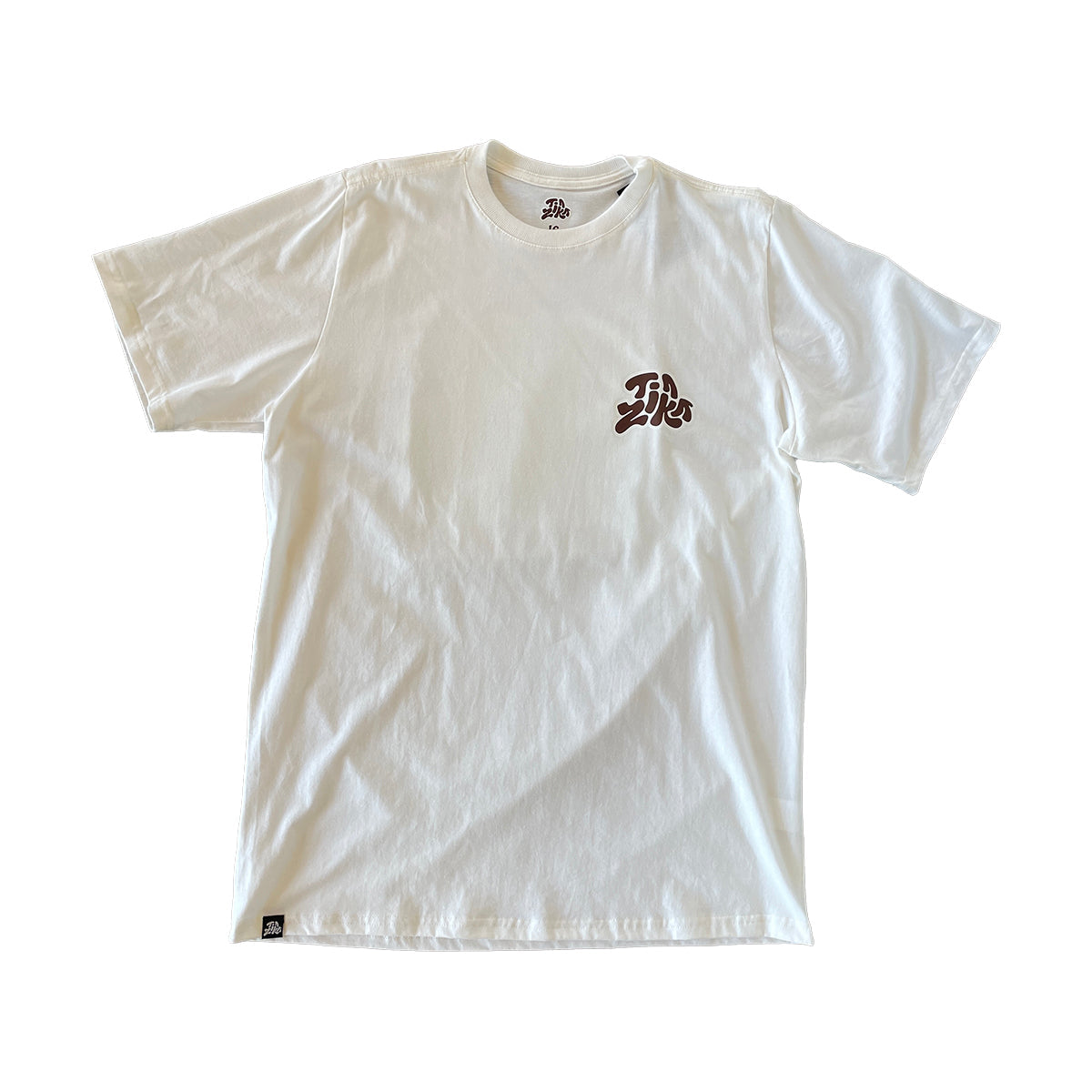 Camiseta Tia Zika Infantil Off-White/Marrom
