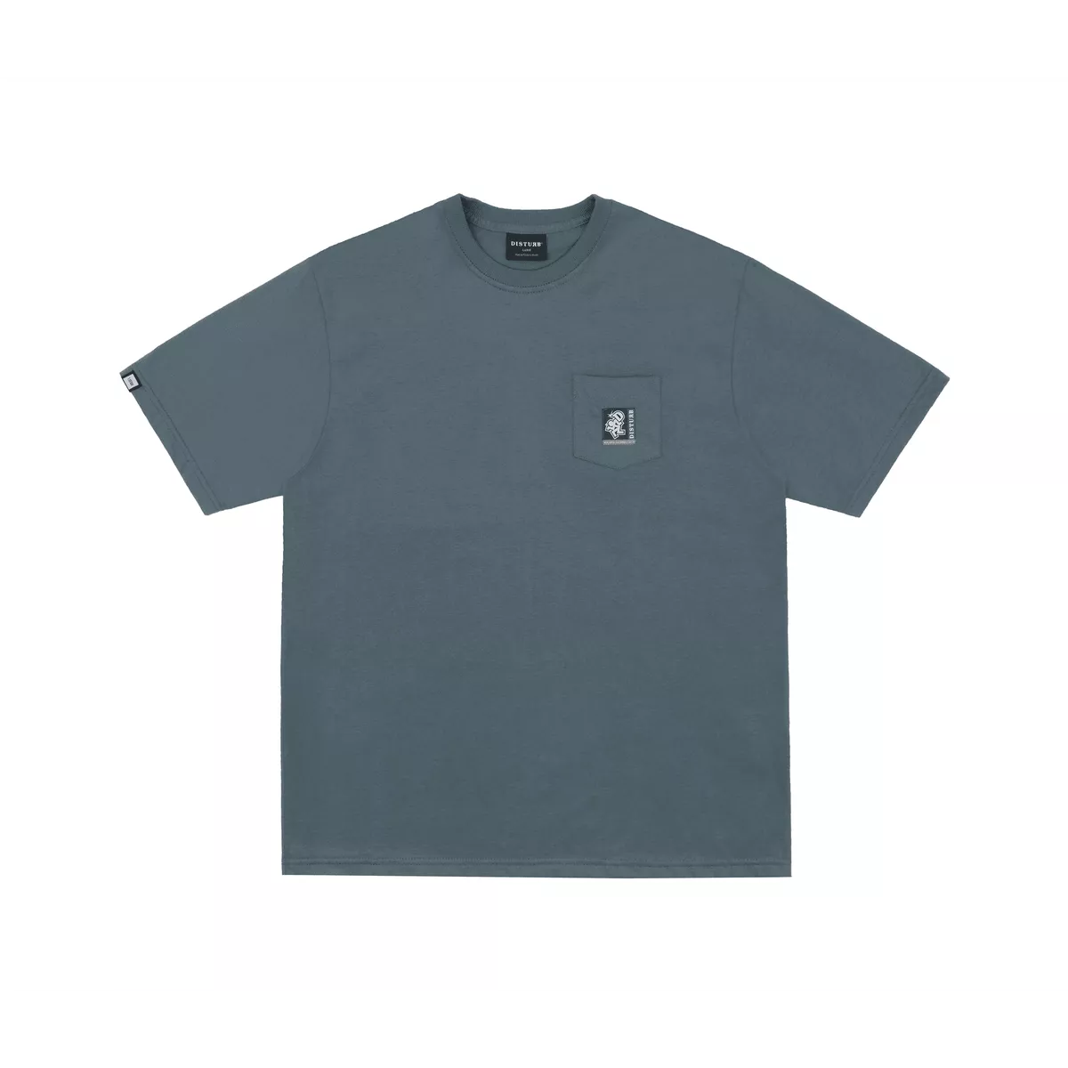 Camiseta Disturb Heritage Pocket Azul Estonado