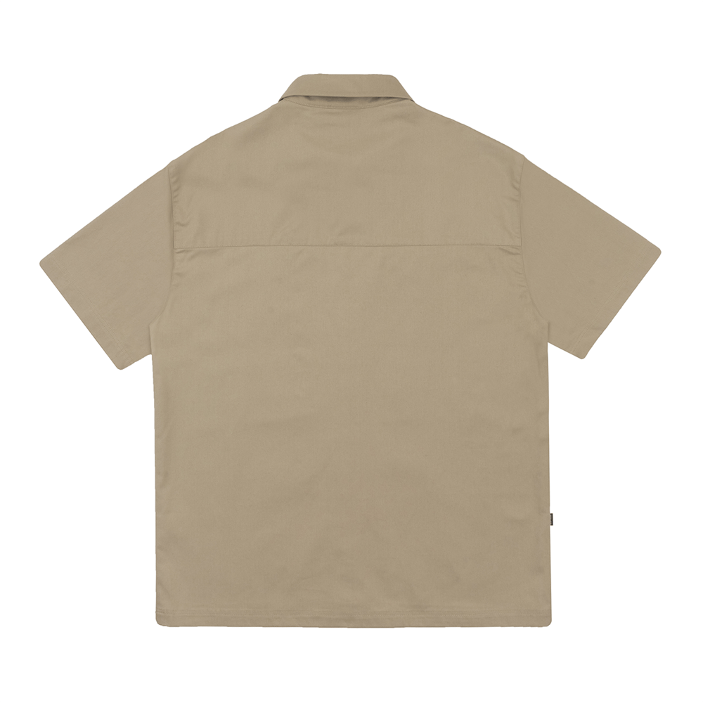 Camisa Worked Disturb Cargo Button-Up In Bege