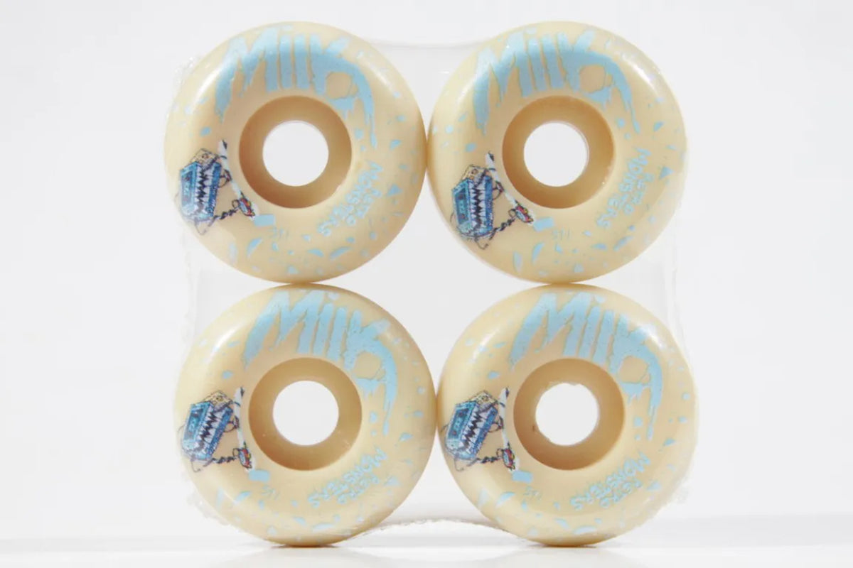 RODA MILK 54 - 55MM RETRO MONSTERS AZUL